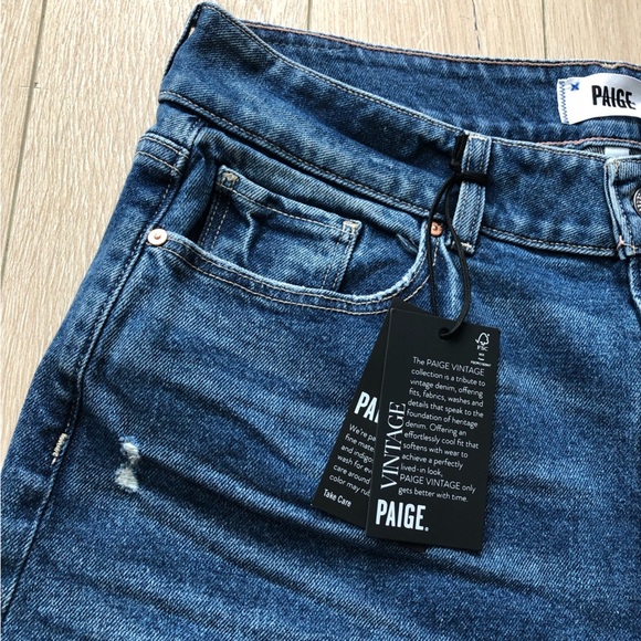 NWT Paige Sasha 32”petite High Rise Wide Leg Jeans MODERNISM Anthropologie - Picture 8 of 16